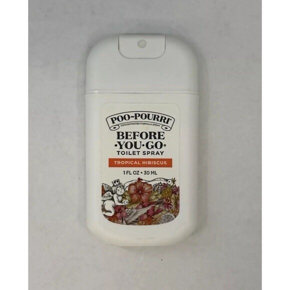 Poo-Pourri Before You Go Travel Size Pocket Toilet‎ Spray Tropical Hibiscus - Picture 1 of 2